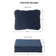 thumbnail image 3 of Greendale Home Fashions 24 x 24 in. Navy Premium 2-Piece Deep Seat Cushion Set, 3 of 9