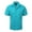 Atoll Blue, variant on Guayabera Men's Cuban Beach Wedding Short Sleeve Casual Dress Shirt Aqua 3XL
