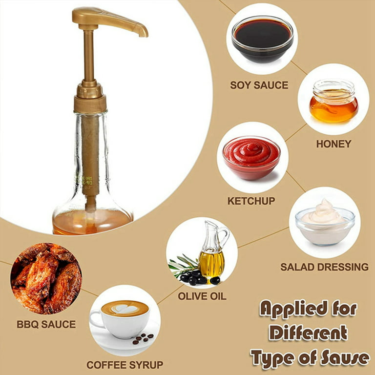 Pump Liquid Dispenser Syrup Dispenser for Kitchen Milk Tea