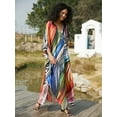 thumbnail image 6 of Women's Plus Size Kaftan Dress – Plus Size Maxi Dress Moo Moos Beach Cover Up,Bathing Suit Cover-Up Loungewear, 6 of 10