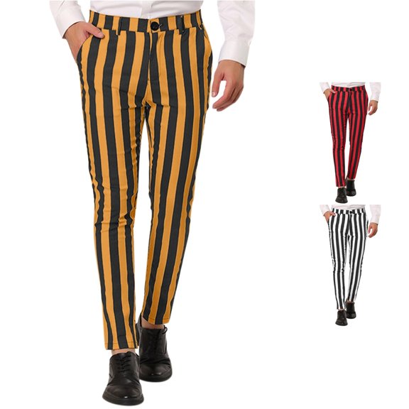 Glisme Pants For Mens High Waist Loose Fit Straight Leg Solid Color Sweatpants Simple Bottoms Xl Gold