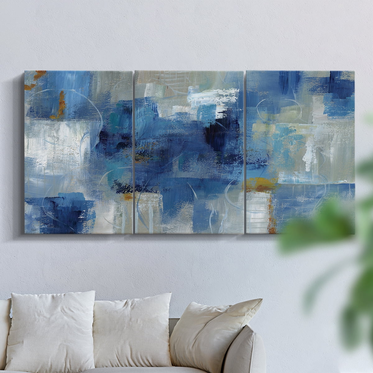 Wexford Home Blue Morning - 40" x 60" Multi-Piece Canvas Art, Ready to Hang