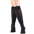 thumbnail image 2 of Women's Trouser Socks, Dress Style, Cable Pattern: 15-20 mmHg, Navy, X-Large, 2 of 6