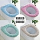thumbnail image 5 of Cojín para asiento de inodoro para todas las estaciones, 3 piezas, anillo tejido, lavadora de inodoro gruesa, funda para asiento de inodoro, cojín para inodoro, 5 of 5