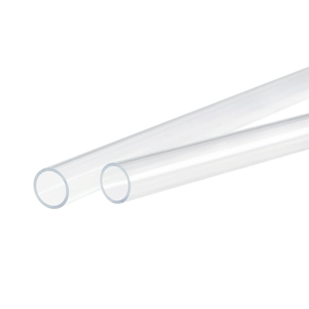 Acrylique Tuyau Transparent 12mmx15mm 500mm pour Eau Tube Eau  refroidisement Système Bricolage Création Éclairage 2 Paquet 