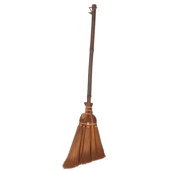 OUNONA Broom Cleaning Broom Straw Kidsnaturalsweeping Corn Vintage Play Broomstick Portable Rustic Tool Housekeeping Handle