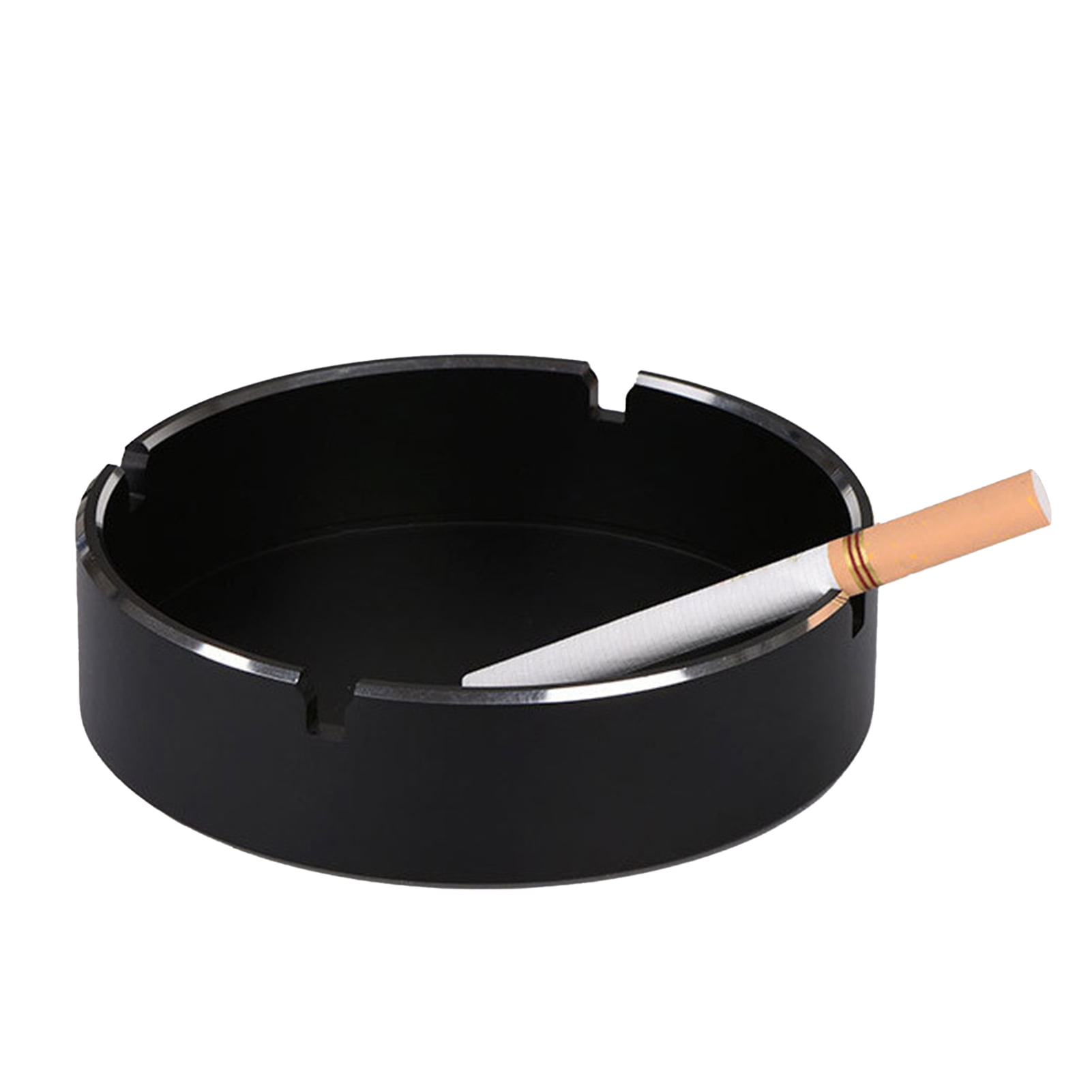 Lomubue Ash Tray CNC Process Anti-scald Heat Resistance Anti-slip Metal  Home Living Room Business Ashtray Indoor Use