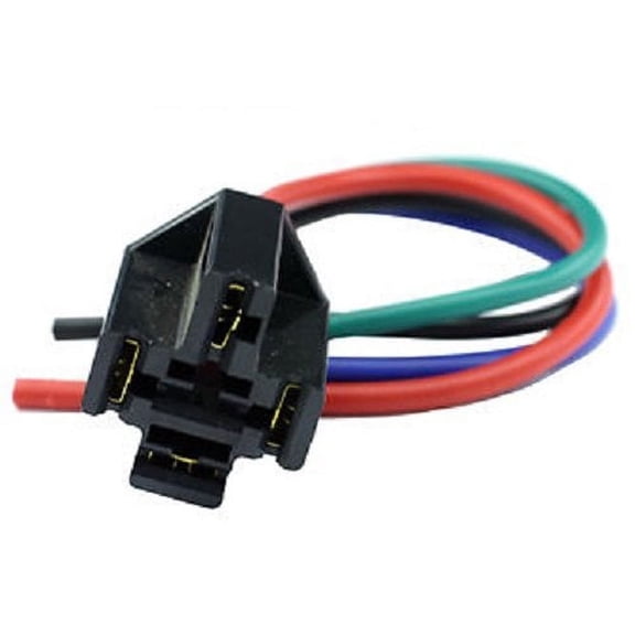 Connector Socket Pigtail 6" for 4-Prong Flashers and Relays, 16 / 14 ga, AR401C â€¦