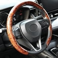 thumbnail image 2 of XUKEY Wood Grain Car Steering Wheel Cover for O/D Type Ultra-thin Breathable Non-slip, 2 of 9