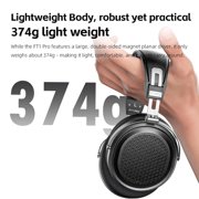 FiiO FT1 Pro Open-Back Planar Magnetic Wired Hi-Fi Headphones for Home, Studio, Recording, High Sensitivity (Black)
