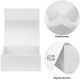 thumbnail image 4 of White Gift Box,9" X 7" X 4" with Lids for Presents Magnetic Closure Gift Packaging for Christmas, Halloween, Birthday and Various Holidays (White), 4 of 6