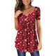 thumbnail image 1 of Puntoco - Camiseta de manga corta para mujer con cuello en V y estampado floral Puntoco Puntoco-561, 1 of 7
