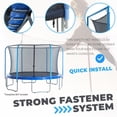 thumbnail image 4 of Plexalife Trampoline Safety Enclosure Set including Trampoline Net, 6 Curved Trampoline Poles (with 6 pole caps), Trampoline Pole Foam Sleeves - Fits 14ft Round Trampoline Frame, 4 of 10