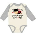 thumbnail image 3 of Inktastic Nana and Papa Love Me Baby Boys or Girls Long Sleeve Baby Bodysuit, 3 of 5