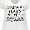 thumbnail image 4 of Inktastic New Year's Eve Squad with Stars in Black Women's Plus Size V-Neck T-Shirt, 4 of 5