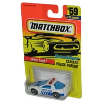 Matchbox Superfast Camaro Police Pursuit New Look White Toy Car #59/75