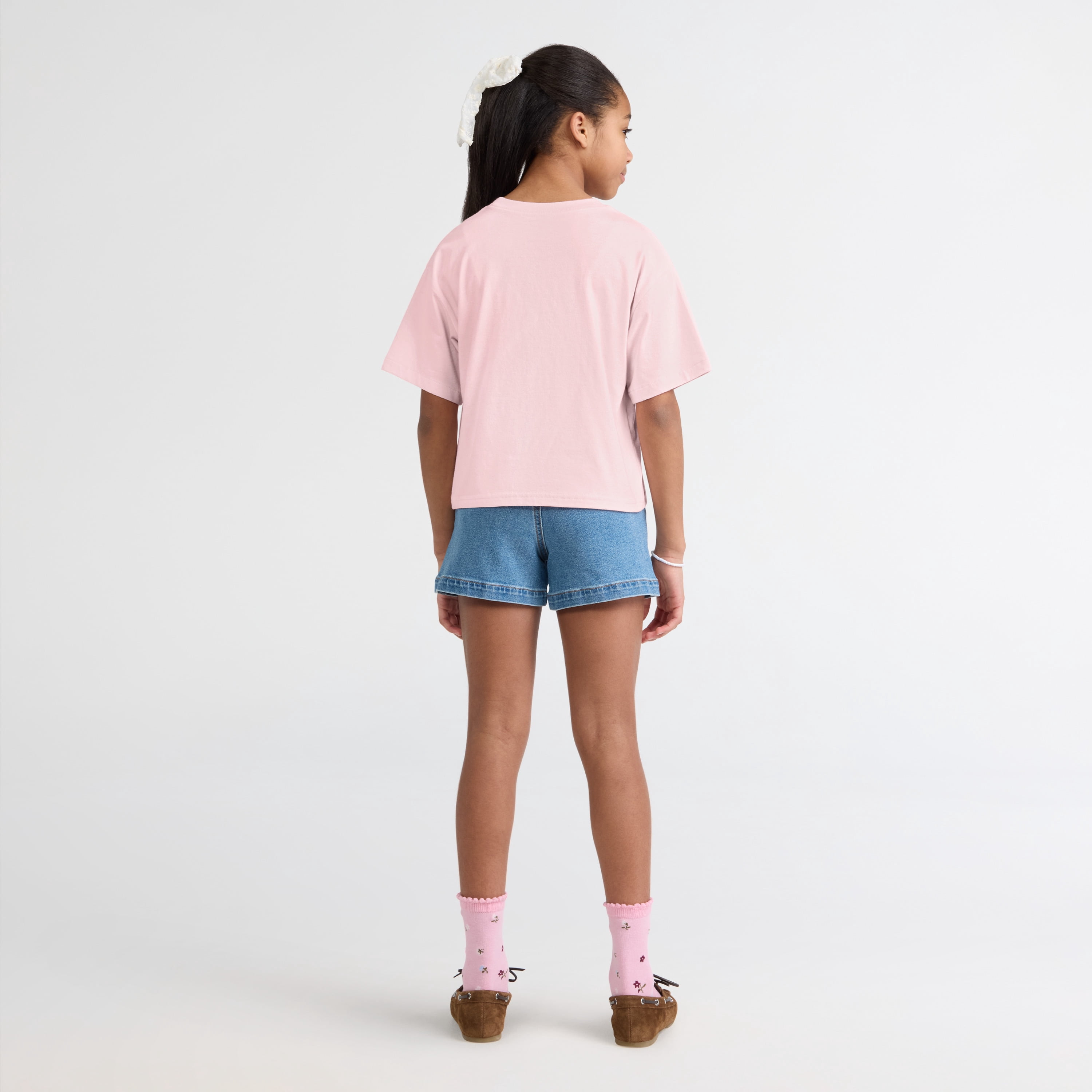Levi Strauss Signature Girls Short Sleeve Graphic Tee, Size 4-16