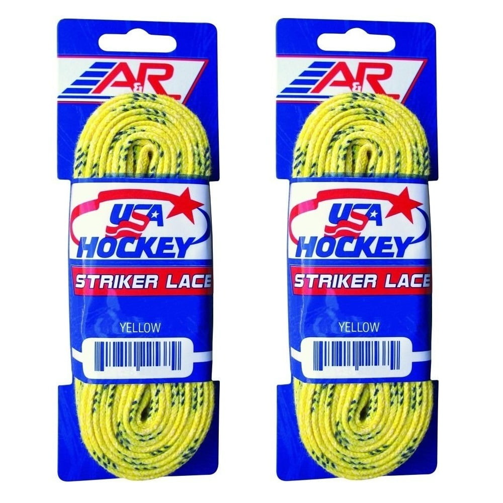 72"-120" A&R 3 Pair Pack Pro Stock WAXLESS Fused-Tip Hockey Skate Laces 