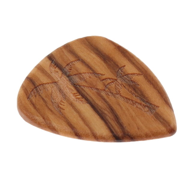 Púa de guitarra acústica, púa de guitarra, hecha a mano, resistente a la abrasión, grosor aproximado Yuyangstore Guitar Pick de madera