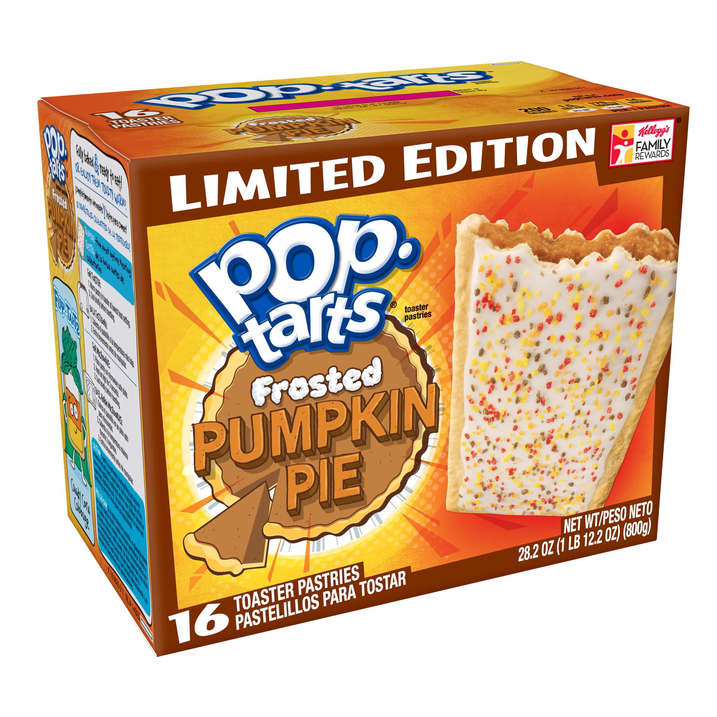 PopTarts Frosted Pumpkin Pie Toaster Pastries Limited Edition 28.2 oz