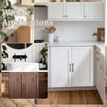 thumbnail image 4 of 2 Pack 16.25'' W x 22.5'' H Unfinished Kitchen Cabinet Door Replacement with Hinges and Handles, Shaker Cabinet Doors Front Replacement for Kitchen Bathroom Vanity Closet, 4 of 6