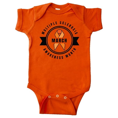 

Inktastic Multiple Sclerosis Awareness Month March Gift Baby Boy or Baby Girl Bodysuit