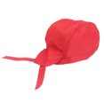thumbnail image 2 of Miangastore Fashion Chefs Hat Kitchen Catering Skull Ribbon Turban (Red), 2 of 8