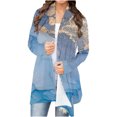 thumbnail image 2 of Cardigan à Manches Longues pour Femmes, Mode Décontractée, Imprimé, Haut Blouse en Liquidation, 2 of 6