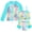 Blue Leopard, variant on Lanbubble Girls 3 Piece Swimsuit Set Long Sleeve Rash Guard Tankini Bathing Suits Beach Swimwear 3-4 Years