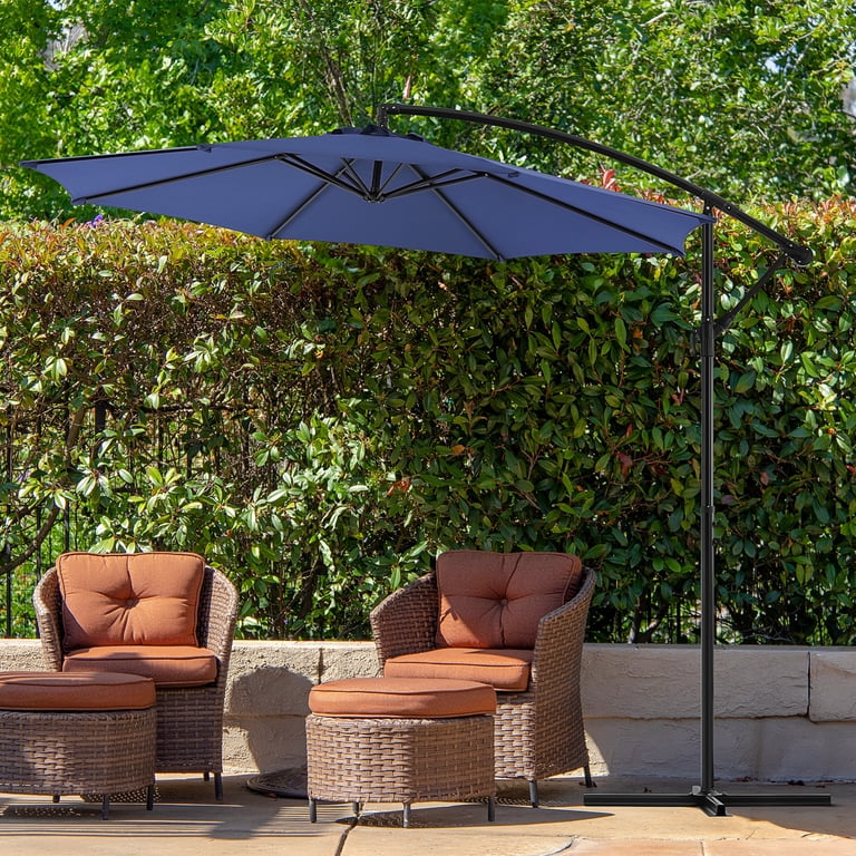 coral coast 10 ft steel offset patio umbrella Best Choice Products 10ft Cantilever Hanging Market Umbrella, 8 Sturdy Ribs, Easy Adjustment The thick material can protect your skin and to ensure minimal fading when in direct sunlight Costway 10 FT Patio Umbrella
