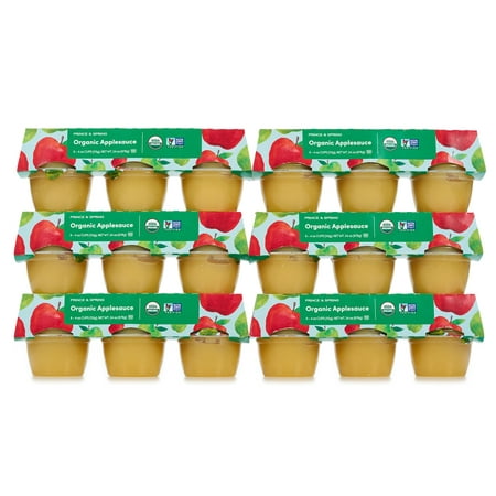 Prince & Spring Organic Applesauce Cups 36 Ct