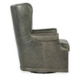 thumbnail image 3 of Bowery Hill Contemporary Swivel Club Chair in Gray Finish Leather, 3 of 3