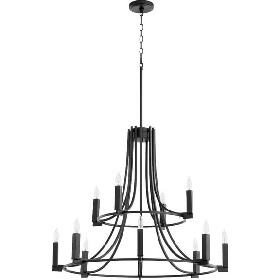 Quorum Lighting - Olympus - 12 Light Chandelier In Soft Contemporary Style-27.25