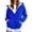 A-Blue58, variant on Womens Jackets Thick Fleece Lined Winter Thermal Jackets Pockets Solid Zip Up Hooded Jackets For Outdoor Activities And Daily Wear
