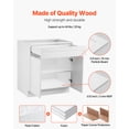 thumbnail image 2 of VEVOR White Shaker Base Cabinet with Drawer, 36-Inch Unassembled Drawer Base Cabinet, 36" W x 24" D x 34.5" H Ready to Assemble Cabinet with Soft-Close Doors and Adjustable Shelf, for Home Office, 2 of 9