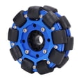 thumbnail image 1 of Omni-Directional Wheel, 4in OmniDirectional Mecanum Wheel Intelligent Robot Car Components, Aluminium Alloy Hub Wheels Rolling Bearing Smart Robot Car Kit Accessories, DIY, 1 of 8