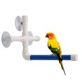 thumbnail image 4 of ZHAOCHENG Perca con ventosa para loros, percha de plástico para pájaros, soporte de ducha, plataforma para mascotas con ventosas (color azul y blanco), 4 of 5