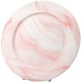 thumbnail image 1 of Yedi YCC886, 10" Fine Porcelain 'Marble' Pink Round Plate, Bone China Platter, Set of 4, 1 of 1