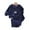 Navy Blue, variant on KYAIGUO Toddler Kids 2Pcs Fleece Pajama Pjs Set for Boys Girls,Fall Winter Cute Cartoon Loungewear Set Breathable Sleep Outfits Kid Jammies Set Baby Thickened Warm Sleepwear Set for 1-6Y