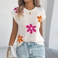 thumbnail image 6 of Roncen Women's Cap Sleeve Sweater Vest Crew Neck Sleeveless Casual Knit Tops 2026 Summer Clothes, 6 of 8