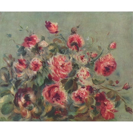 - Framed Art for Your Wall Renoir, Pierre -Auguste - Still life roses of Vargemont 10 x 13 Frame