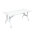 thumbnail image 1 of Mesa De Plástico Plegable Tipo Portafolio Blanca 180x74 Adir blanco, 1 of 3