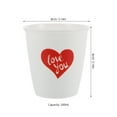 thumbnail image 3 of Reusable Porcelain Mug with Red Heart Design 200ml Coffee Tumbler Cup for Weddings and Valentine's Day Party Supplies, 3 of 10
