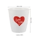 thumbnail image 2 of Taza de porcelana sin asa, vaso de cerámica reutilizable con estampado de corazón rojo para San Valentín, bodas, aniversarios, fiestas, 200 ml, 2 of 8