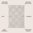 thumbnail image 4 of JONATHAN Y SANDSTONE 5 x 8 Area Rug, Helena Circles In Squares - White/Cream, SND104B-5, 4 of 9