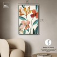 thumbnail image 5 of Art Remedy Pastel Color Florals Canvas, 24" x 36", Black Frame, Poetry of Flowers II, 5 of 7