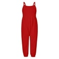 thumbnail image 2 of Kids Jumpsuit Casual Sleeveless Jumpsuit Girls Overalls with Pockets Kids Pants for Girls 1-2 Years, 2 of 4