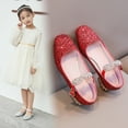thumbnail image 5 of LUOGENLI Slippers Slippers for Girls Size 4 Little Children Girls Summer Closed Toe Sequins Low Heel Princess Shoes Shiny Girls Shoes Daily Shoes Girls Slippers Size 11 Kids Slippers Girls Cat Red 29, 5 of 5