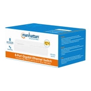 Manhattan 8-Port Gigabit Ethernet Switch with Power-Saving Energy Efficient Ethernet Technology - White