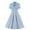 Light Blue, variant on Zpanxa 1950's Dresses for Women Vintage, Gothic Butterfly Tie Stripe Short Sleeve Dress, Formal Stretch Slim High Waist Swing Dress, Audrey Hepburn Style Party Dresses Green XL